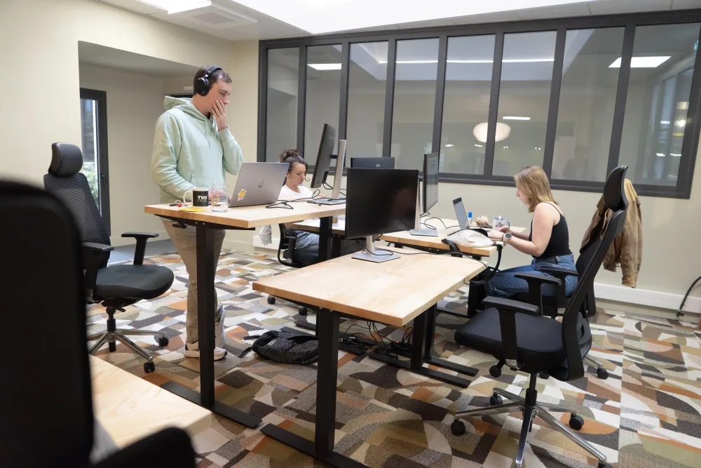 Les bureaux de Chouic, au Petit Cowork Nantais
